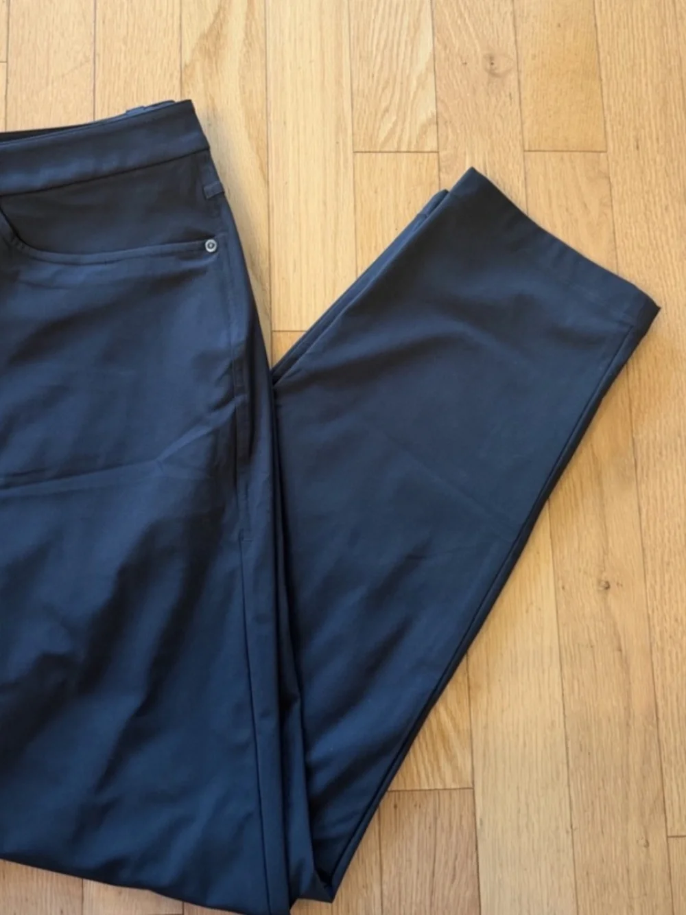Lululemon ABC Slim-Fit 5 Pocket Pant 32L Warpstreme Black- Size 38 Mens NWOT